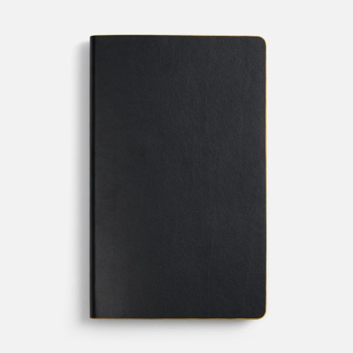 Ежедневник Trait, недатированный, черный с желтым