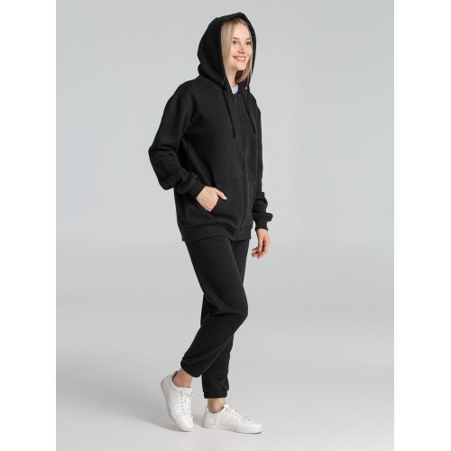 Толстовка на молнии с капюшоном Siverga Heavy 2.0, черная