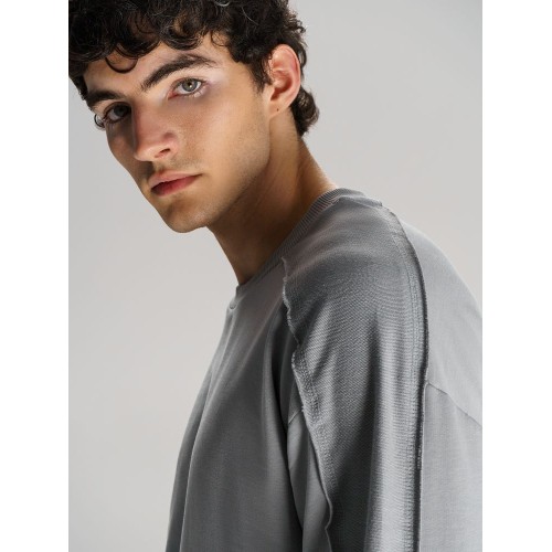 Свитшот унисекс Vozduh, светло-серый