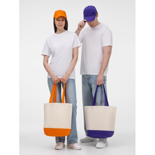 Холщовая сумка Shopaholic, фиолетовая