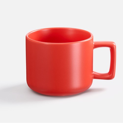 Чашка Jumbo в коробке матовая, красная