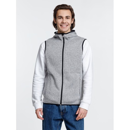 Жилет с капюшоном унисекс Gotland, серый