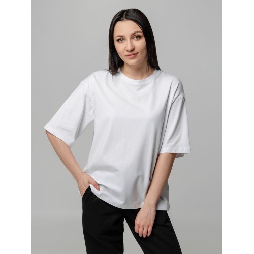 Футболка унисекс оверсайз Street Vibes, молочно-белая