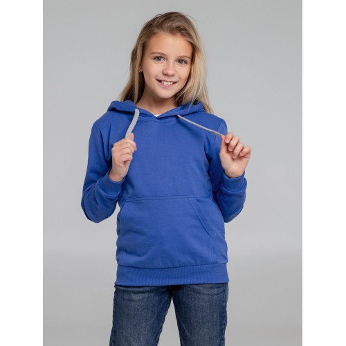 Толстовка с капюшоном детская Kirenga Kids, ярко-синяя