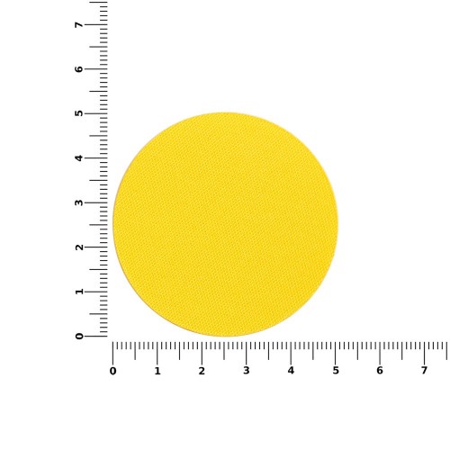 Наклейка тканевая Lunga Round, M, желтая