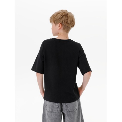 Футболка детская оверсайз Teezer, черная