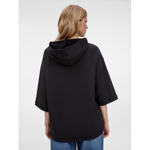 Футболка оверсайз унисекс с капюшоном Neofit, черная