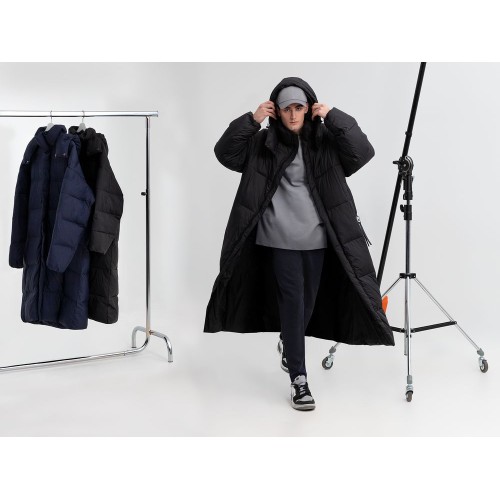 Пуховик унисекс Kapsula, серый