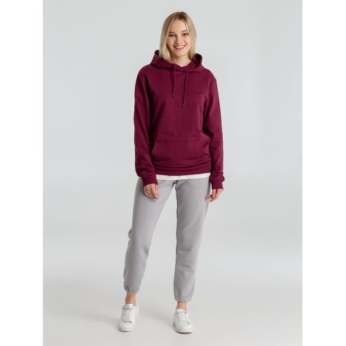 Толстовка с капюшоном унисекс Hoodie, бордовая
