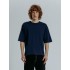 Футболка оверсайз унисекс Base Space, темно-синяя