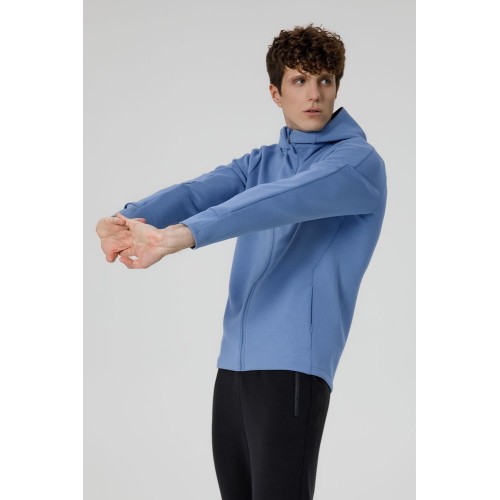 Куртка с капюшоном унисекс Begi, синяя