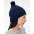 Шапка Catch Match с помпоном, темно-синяя