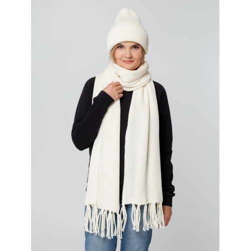 Шарф Flette, белый (молочный)