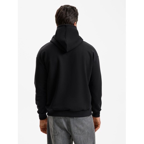 Худи унисекс оверсайз Daylero, черное