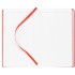 Ежедневник Duplex, недатированный, белый с красным