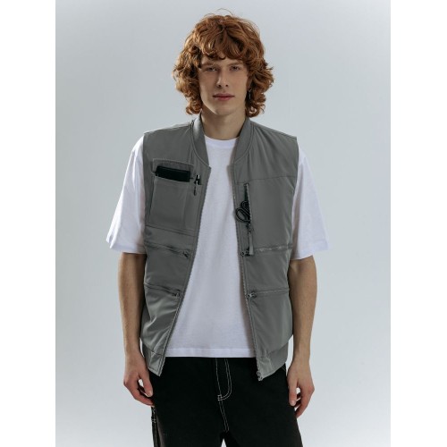 Жилет Hard Work, серый