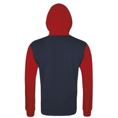 Толстовка на молнии Silver 280 темно-синяя с красным