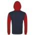 Толстовка на молнии Silver 280 темно-синяя с красным
