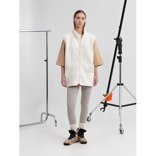 Жилет унисекс Oblako, молочно-белый