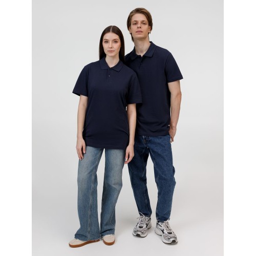 Рубашка поло унисекс Pulse, кобальт (темно-синяя)