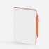 Ежедневник White Shall, недатированный, бело-оранжевый