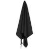 Спортивное полотенце Atoll Large, черное Спортивное полотенце Atoll Large, черное