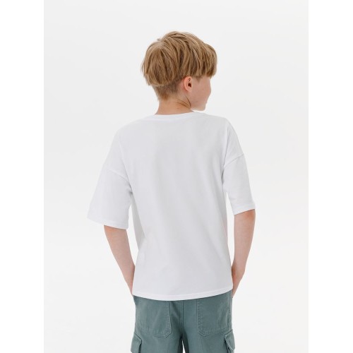 Футболка детская оверсайз Teezer, белая