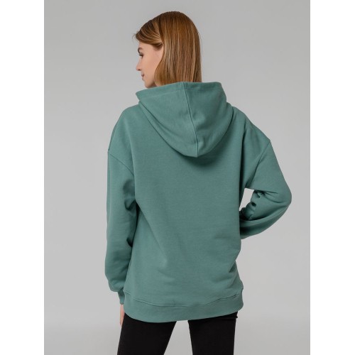 Худи оверсайз Kulonga Comfort, серо-зеленое