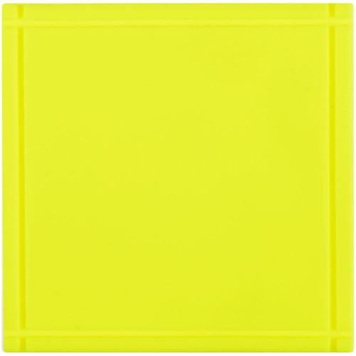 Лейбл из ПВХ Dzeta, L, желтый неон