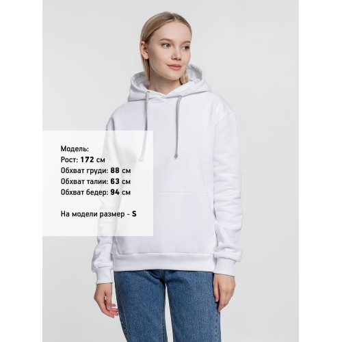 Толстовка с капюшоном Kirenga Heavy, белая (белоснежная)