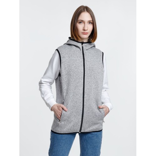 Жилет с капюшоном унисекс Gotland, серый