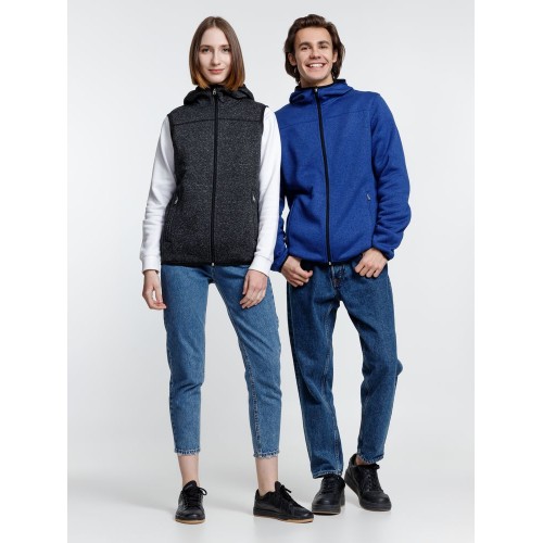 Куртка с капюшоном унисекс Gotland, синяя