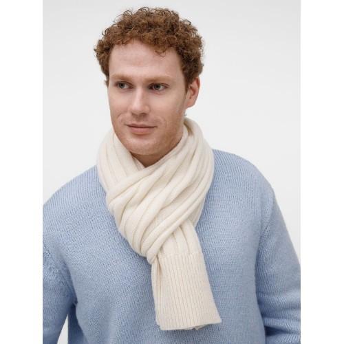 Шарф Bellish, белый (ванильный)