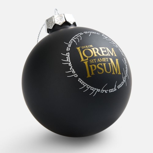 Елочный шар Finery Matt, 8 см, матовый черный