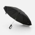 Зонт обратного сложения inLoop с ручкой-карабином, черный