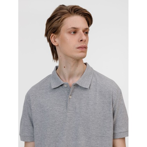 Рубашка поло унисекс Pacific, серый меланж