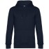 Толстовка с капюшоном унисекс King, темно-синяя
