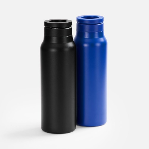 Термобутылка Magnus с магнитным держателем для телефона, черная