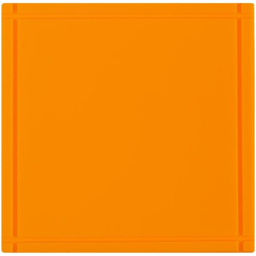 Лейбл из ПВХ Dzeta, L, оранжевый неон