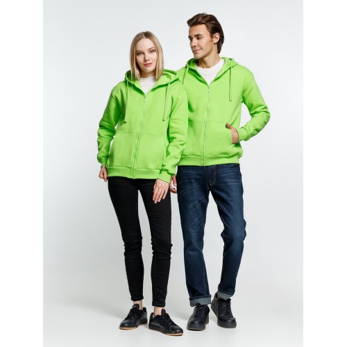 Толстовка на молнии с капюшоном Siverga Heavy 2.0, зеленое яблоко