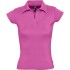 Рубашка поло женская без пуговиц Pretty 220, ярко-розовая