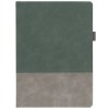 Ежедневник Horizon, недатированный, серый с зеленым