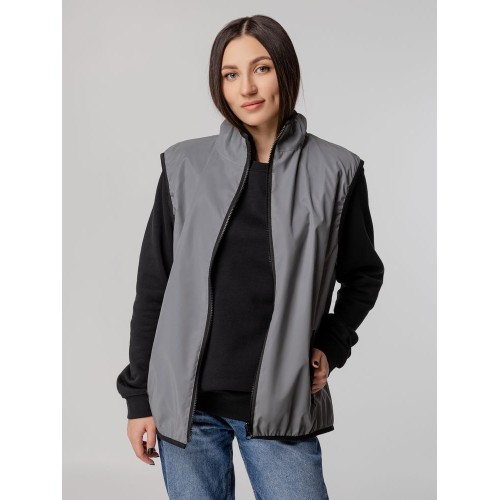 Жилет двусторонний Manifest из светоотражающей ткани, серый