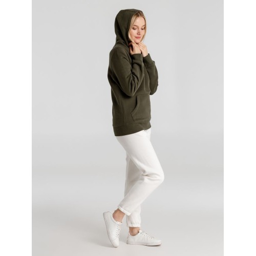 Толстовка с капюшоном унисекс King, хаки