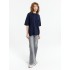 Джемпер с коротким рукавом Siluetti Volumica, темно-синий