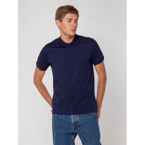 Рубашка поло мужская Virma Stretch, темно-синяя