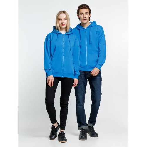 Толстовка на молнии с капюшоном Siverga 2.0, бирюзовая