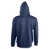 Толстовка мужская на молнии Soul Men 290 с контрастным капюшоном, темно-синяя
