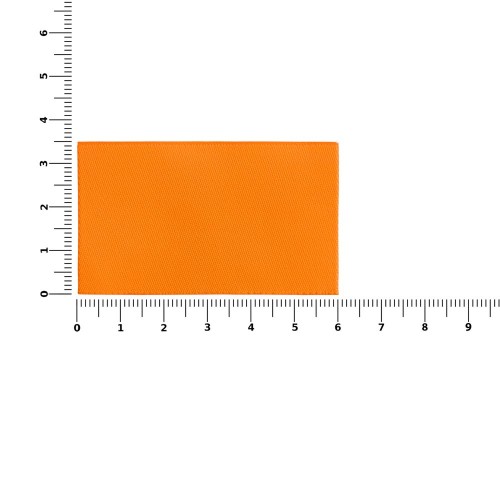 Лейбл тканевый Epsilon, M, оранжевый неон