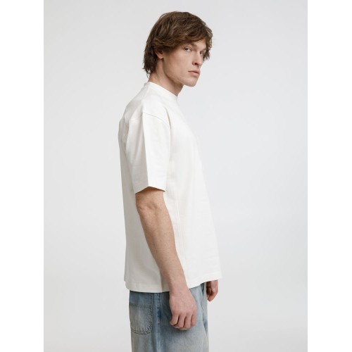 Футболка оверсайз унисекс Sideline, молочно-белая